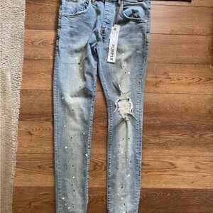 Purple Men's Slim Fit Jeans - Light Blue